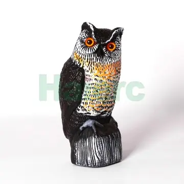 Haierc Garden Natural Scarecrow Plastic Owl Pest Control HC1610