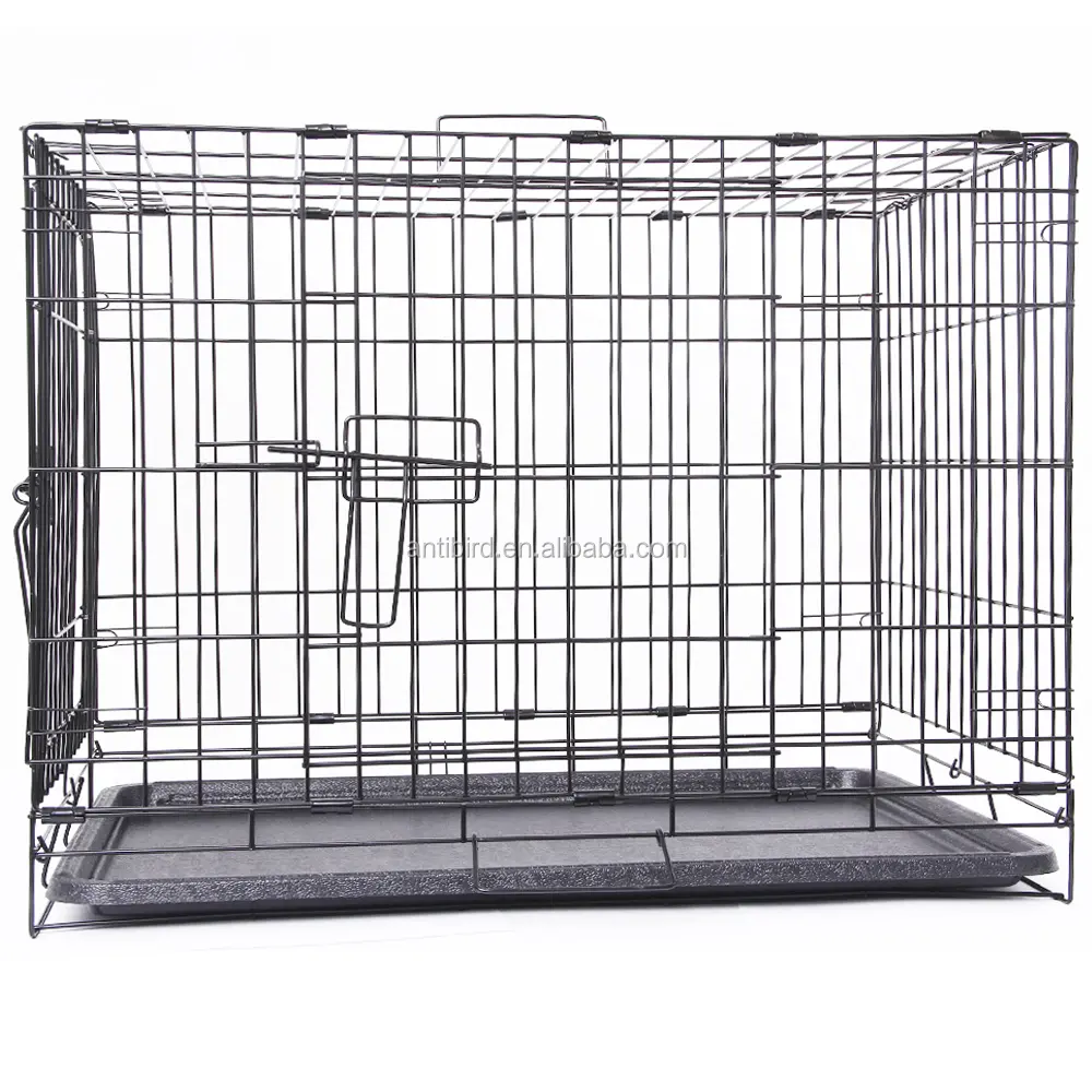 Haierc Single Door Double Door Folding Metal Dog Crate DSA24