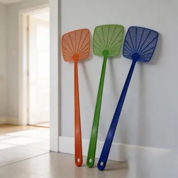 Haierc Personalized Plastic Fly Swatters with Long Handles for Home, Patio & Office Use