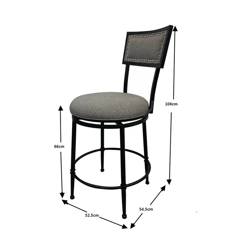 Fabric Seat Bar Chair Stool...