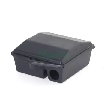 Haierc Black Rat Stations with Keys, Reusable Mouse Bait Stations, Heavy Duty Bait Boxes, Mice Bait Stations Box, Keeps Children and Pets Safe Indoor & Outdoor