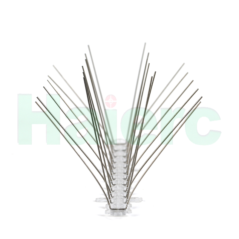 Anti Pigeon Bird Repellent Spikes Keep Birds Away Plastic Base Stainless Steel Bird Spikes HC1101-W4